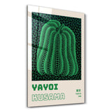 Yayoi Kusama Green Pumpkin Japanese Pop Art | Glass Wall Art