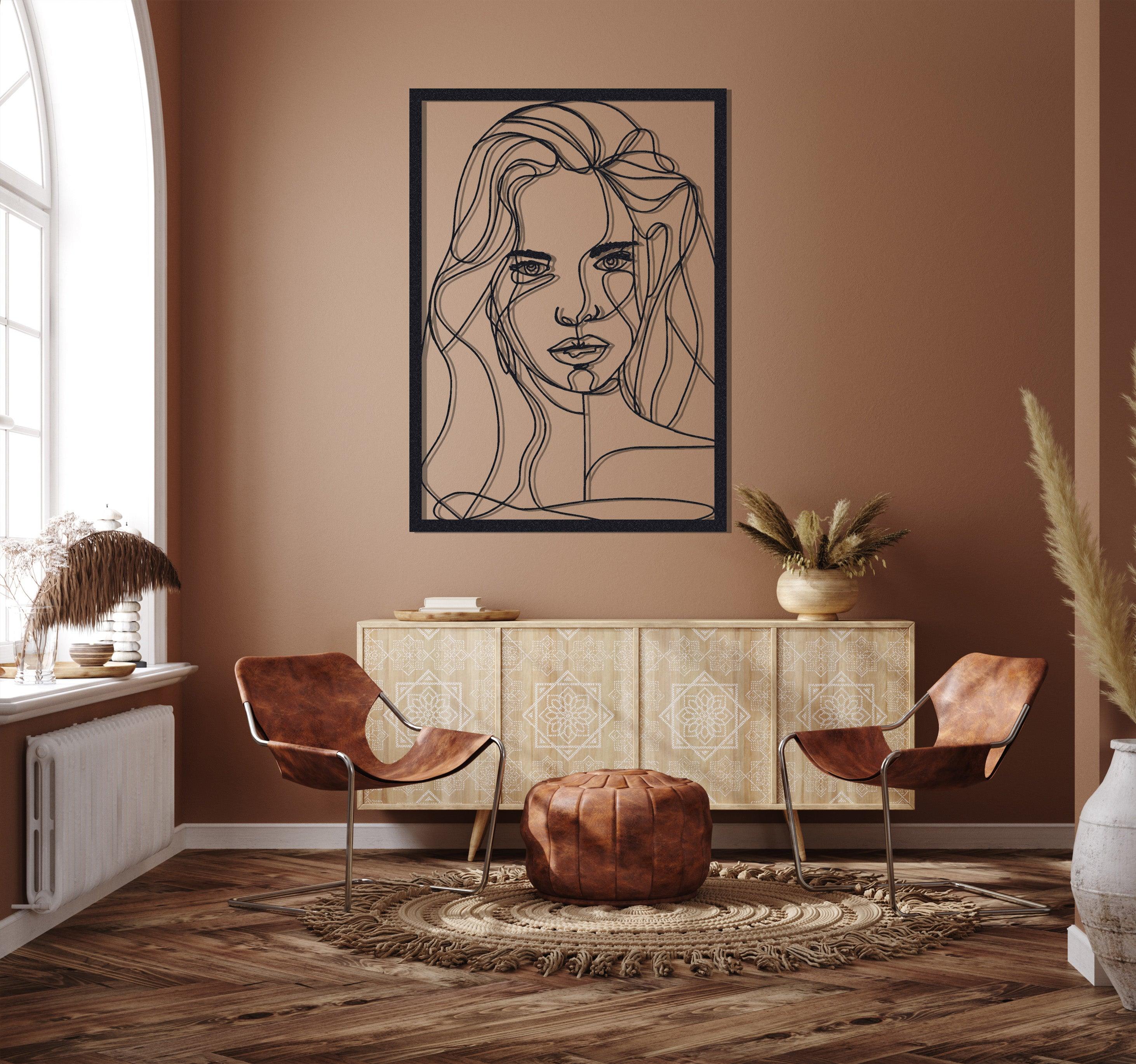 ・"Beautiful Face"・Premium Metal Wall Art - Limited Edition - ArtDesigna Glass Printing Wall Art