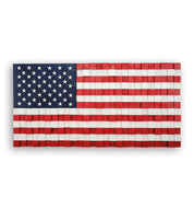 US Flag | Premium Wood Handmade Wall Sculpture - Limited Edition - Artdesigna