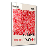 Yayoi Kusama Tokyo 1998 Red Dots Japanese Pop Art | Glass Wall Art