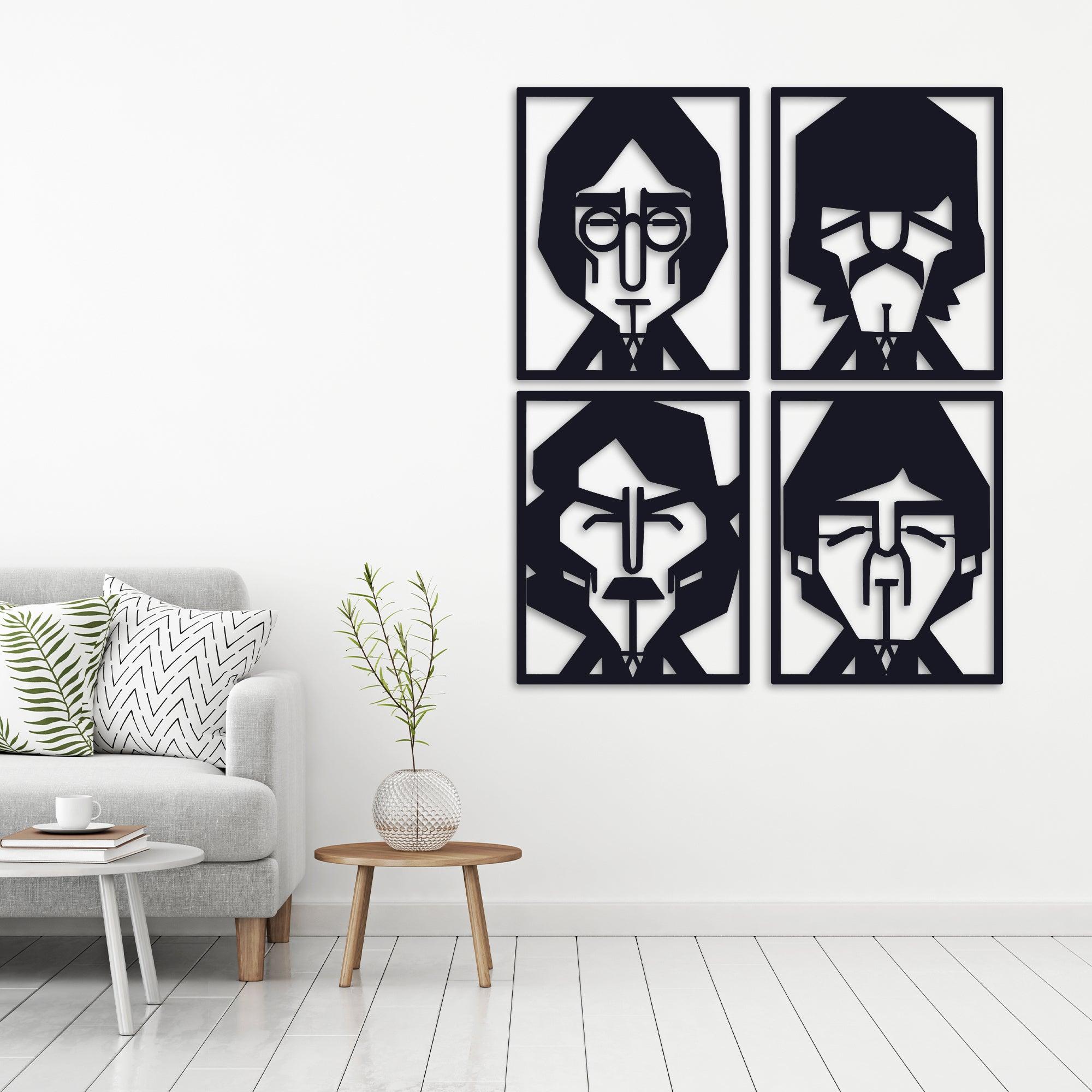 ・"The Beatles"・Premium Metal Wall Art - Limited Edition - ArtDesigna Glass Printing Wall Art