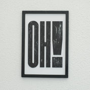 OH! – Bold Wooden Typography Wall Art