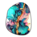 ・"Dance of Watercolors"・Amorphous Collection Glass Wall Art