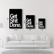 Get It Done | Designers Collection Glass Wall Art - Artdesigna