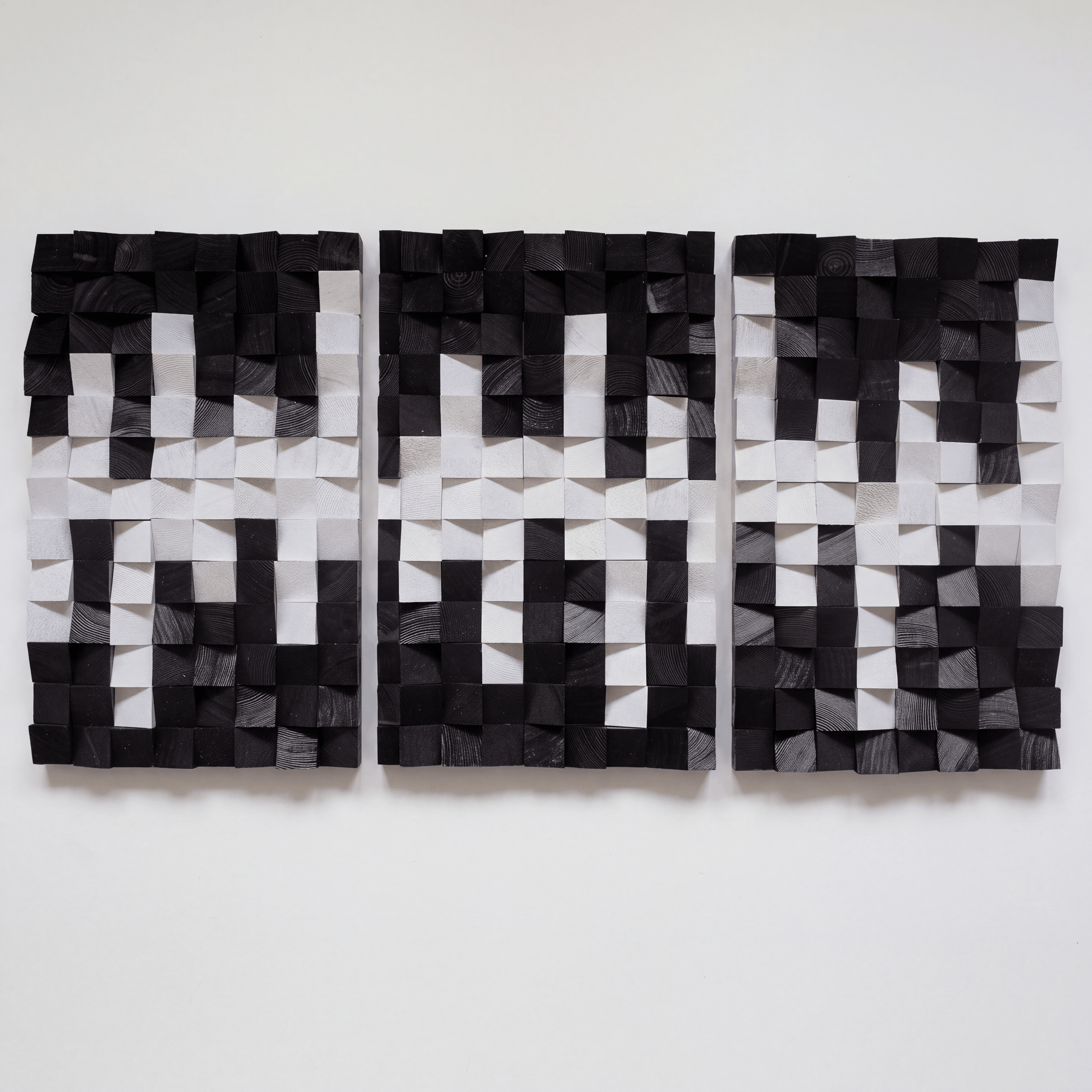 Black and White | Wood Wall Sculpture