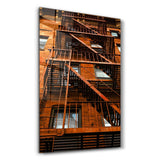 Colorful Apartments | Glass Wall Art