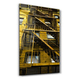 Colorful Apartments | Glass Wall Art