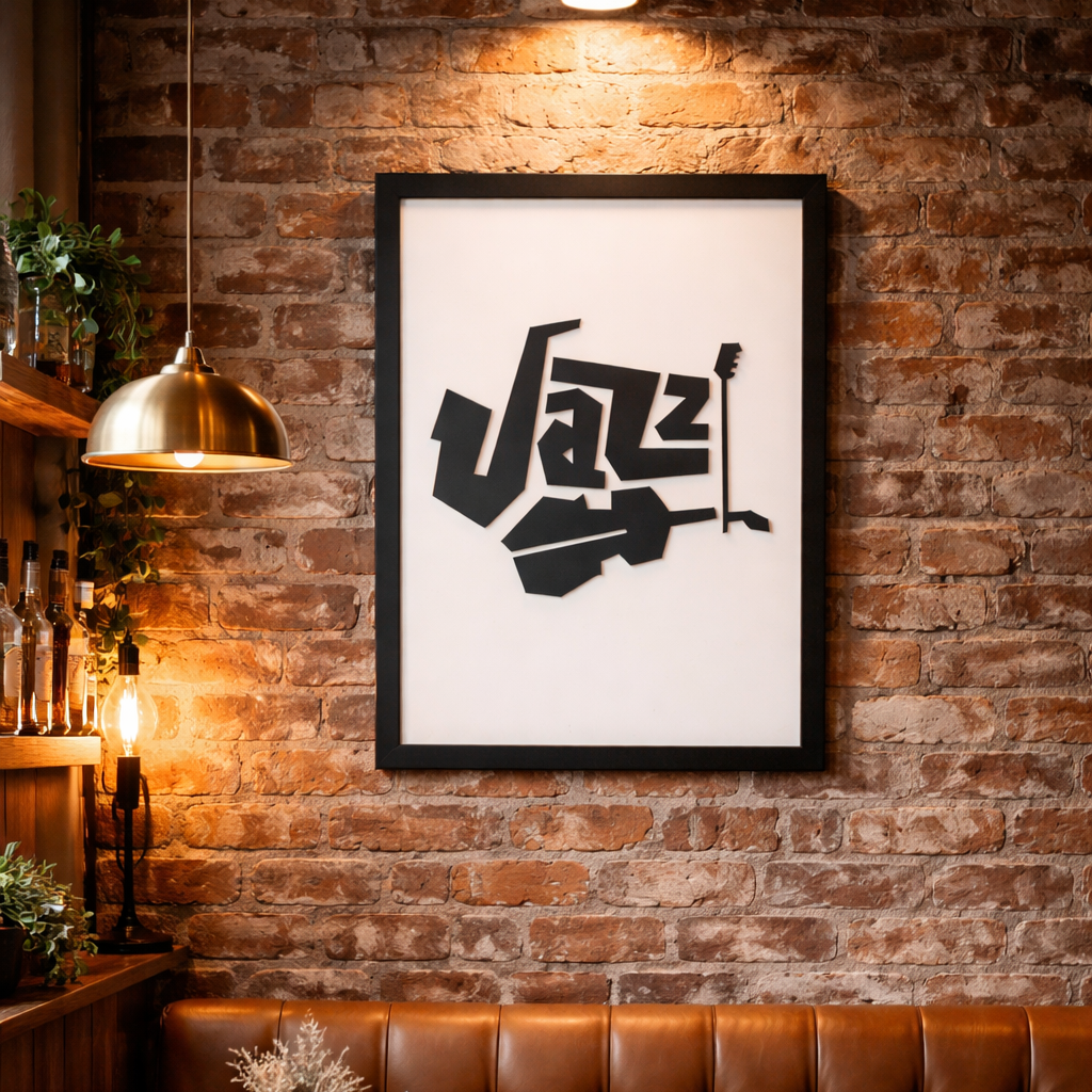 JAZZ – Artistic Wooden Typography Wall Art