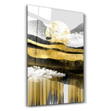 Abstract Deer & Birds | Glass Wall Art