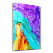 Colorful Marble | Glass Wall Art - Artdesigna