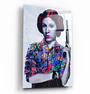 Vintage Leia | Glass Wall Art - Artdesigna