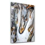 Melting Gold | Glass Wall Art