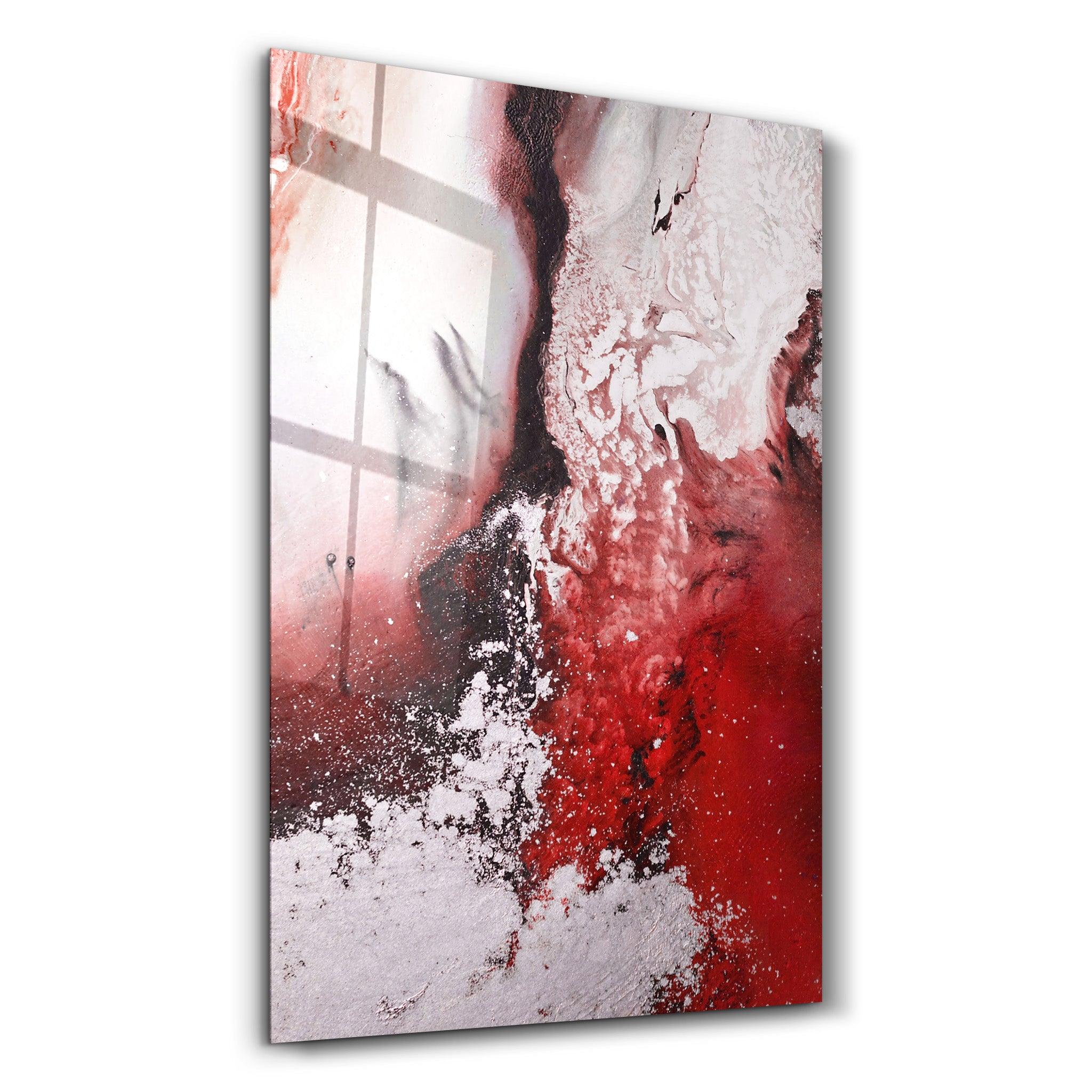 Bird's Eye In Red V2 | Glass Wall Art - Artdesigna