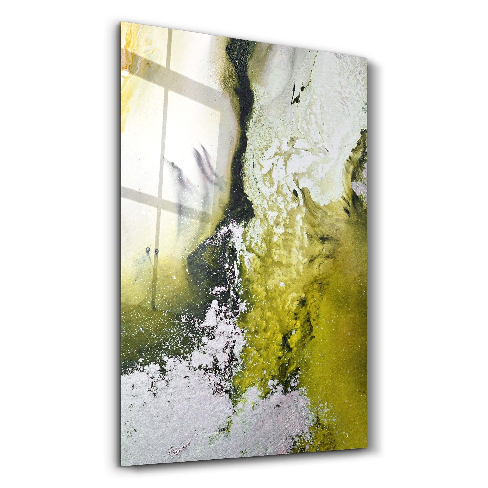 Bird's Eye In Yellow V2 | Glass Wall Art - Artdesigna