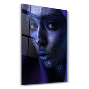 Silvery Glance | Glass Wall Art - Artdesigna