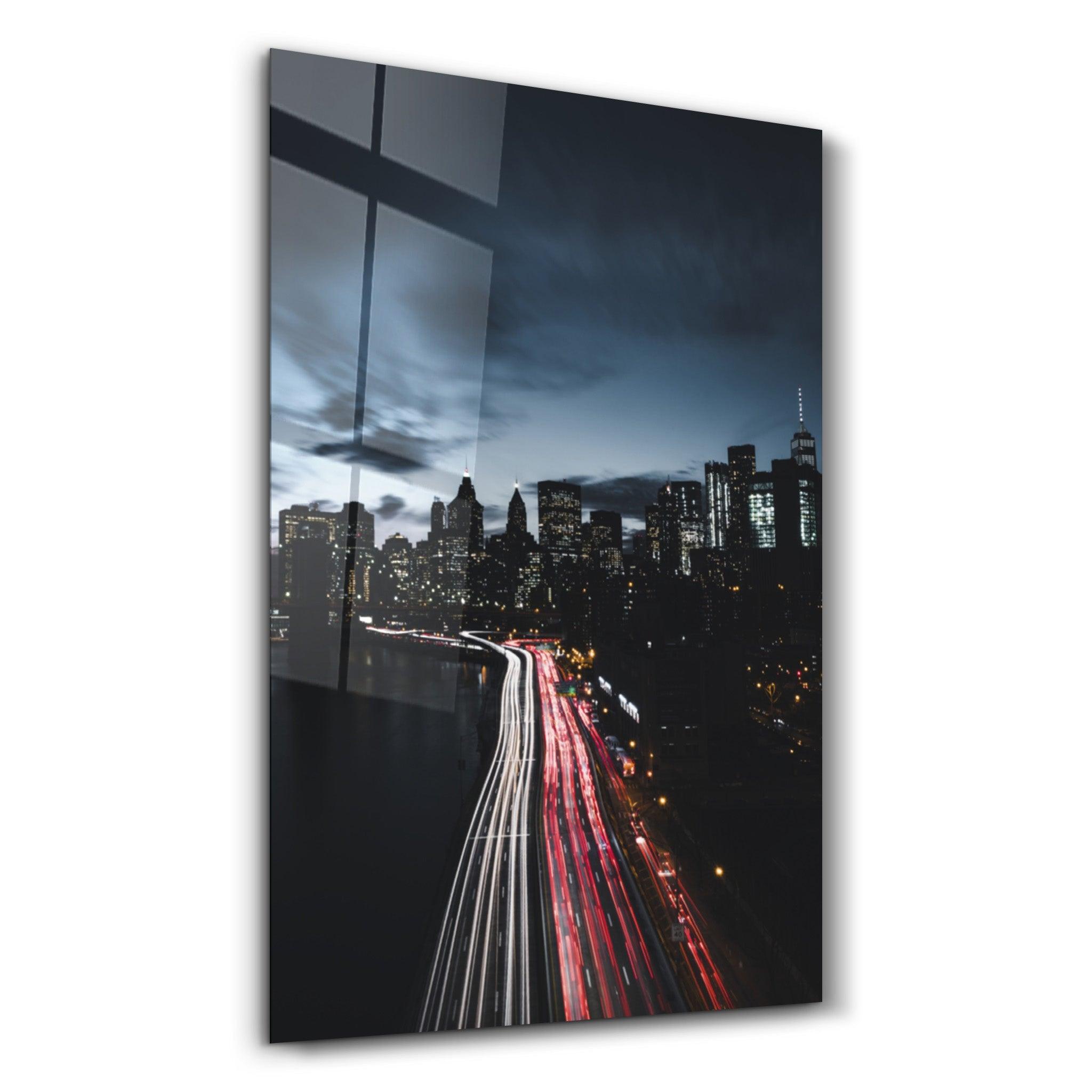 City Landscape | Glass Wall Art - Artdesigna