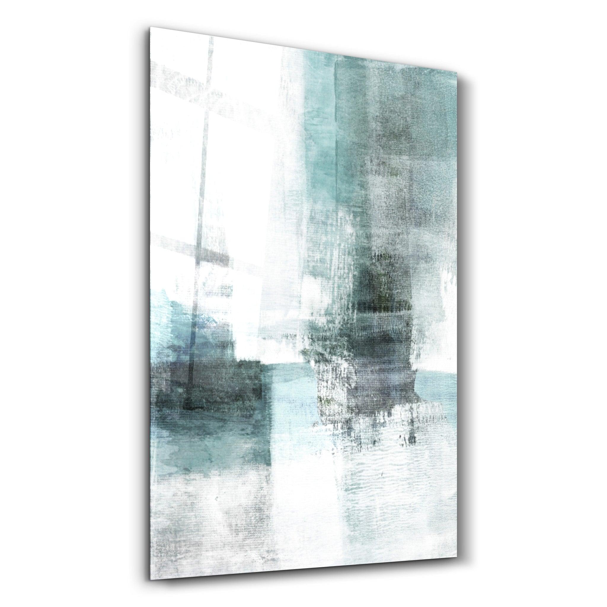 Textured Calm | Glass Wall Art - Artdesigna