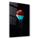 Abstract Apple | Glass Wall Art