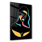 Modern Line Abstract V1 | Glass Wall Art