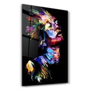 AbstractMan | Glass Wall Art - Artdesigna