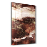 Brown Abstract Pattern | Glass Wall Art