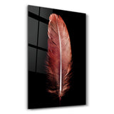 Colorful Feather V2 | Glass Wall Art