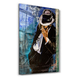 Lonely Man | Glass Wall Art