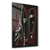 Lines and Faces 2 | Glass Wall Art