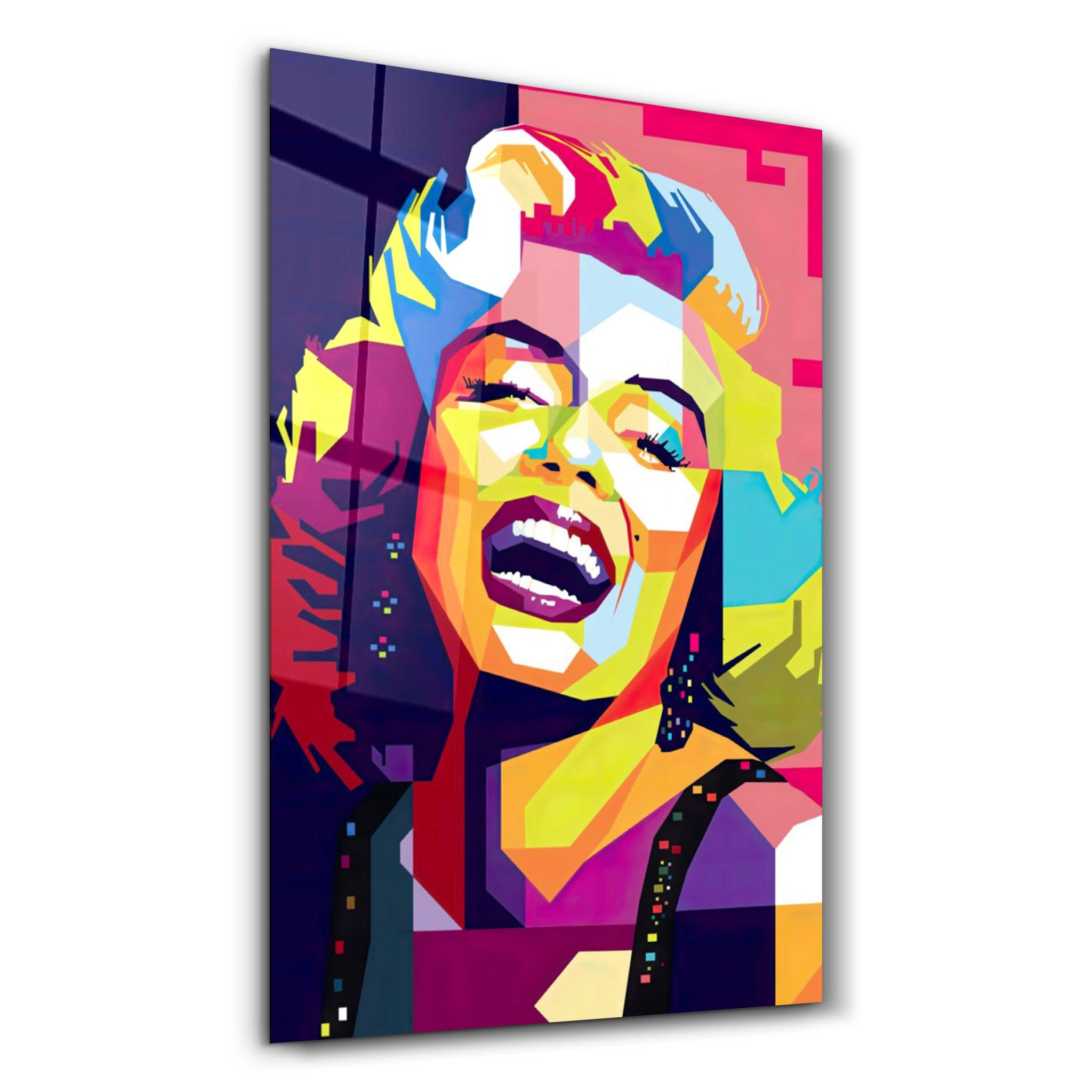 Marilyn | Glass Wall Art - Artdesigna