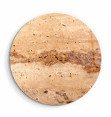 ・"Travertine Stone - Original"・Rounded Glass Wall Art