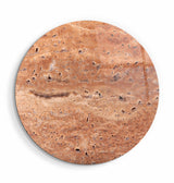 ・"Travertine - Moon - Original"・Rounded Glass Wall Art