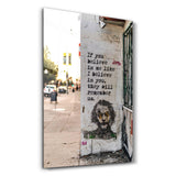They will remember Us-Joker | Glass Wall Art