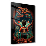Trapped in the Gaming World | Glass Wall Art