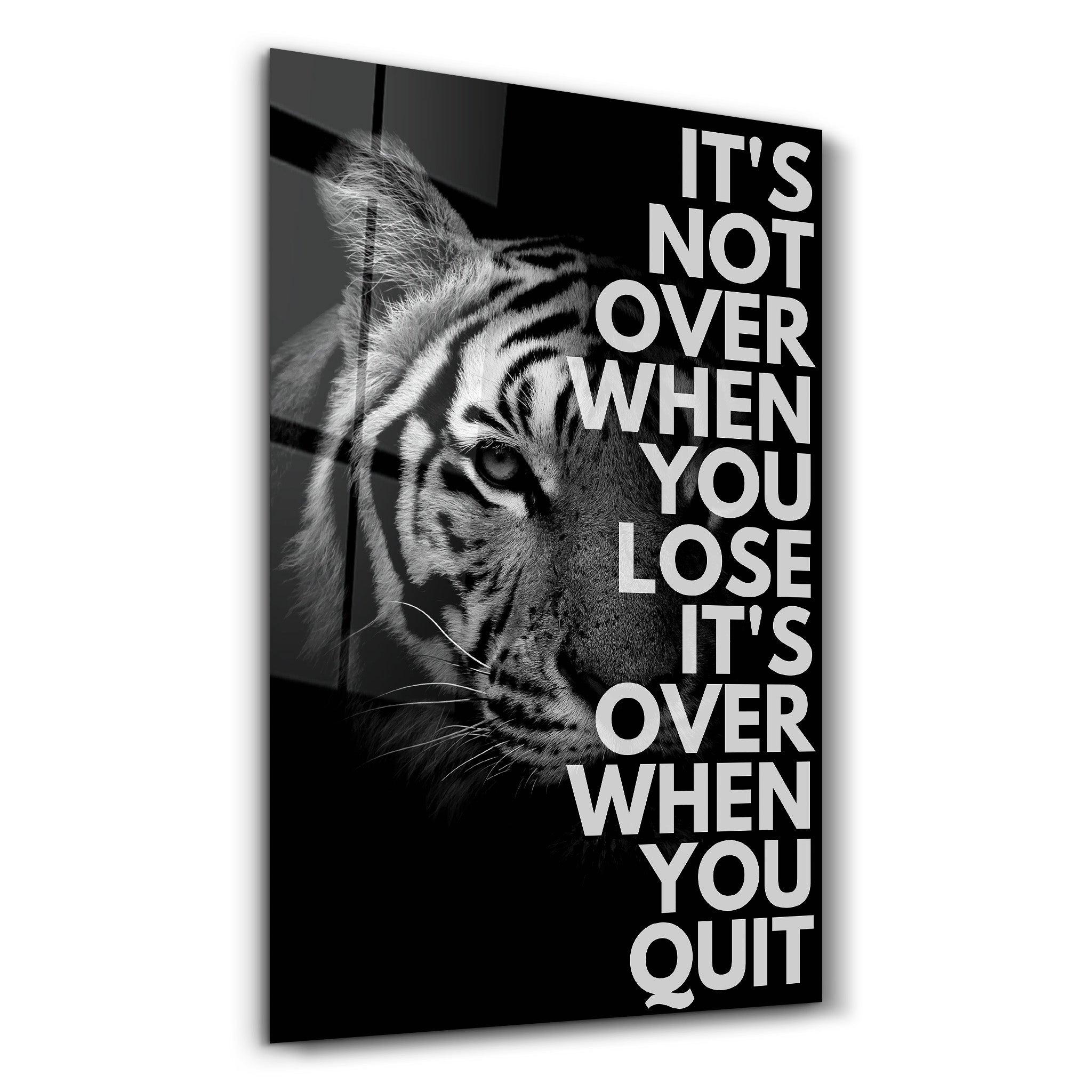 It is Not Over | Designers Collection Glass Wall Art - Artdesigna