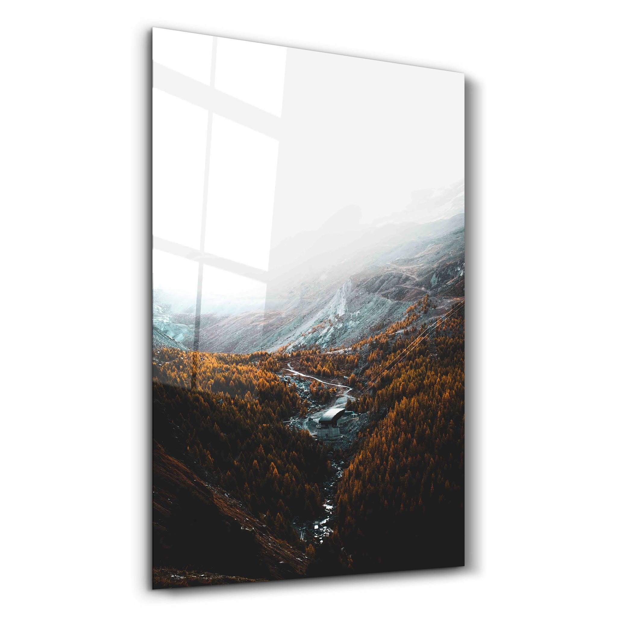 Silent Canyon | Designer's Collection Glass Wall Art - Artdesigna