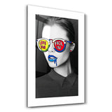 Love You F. You | Glass Wall Art