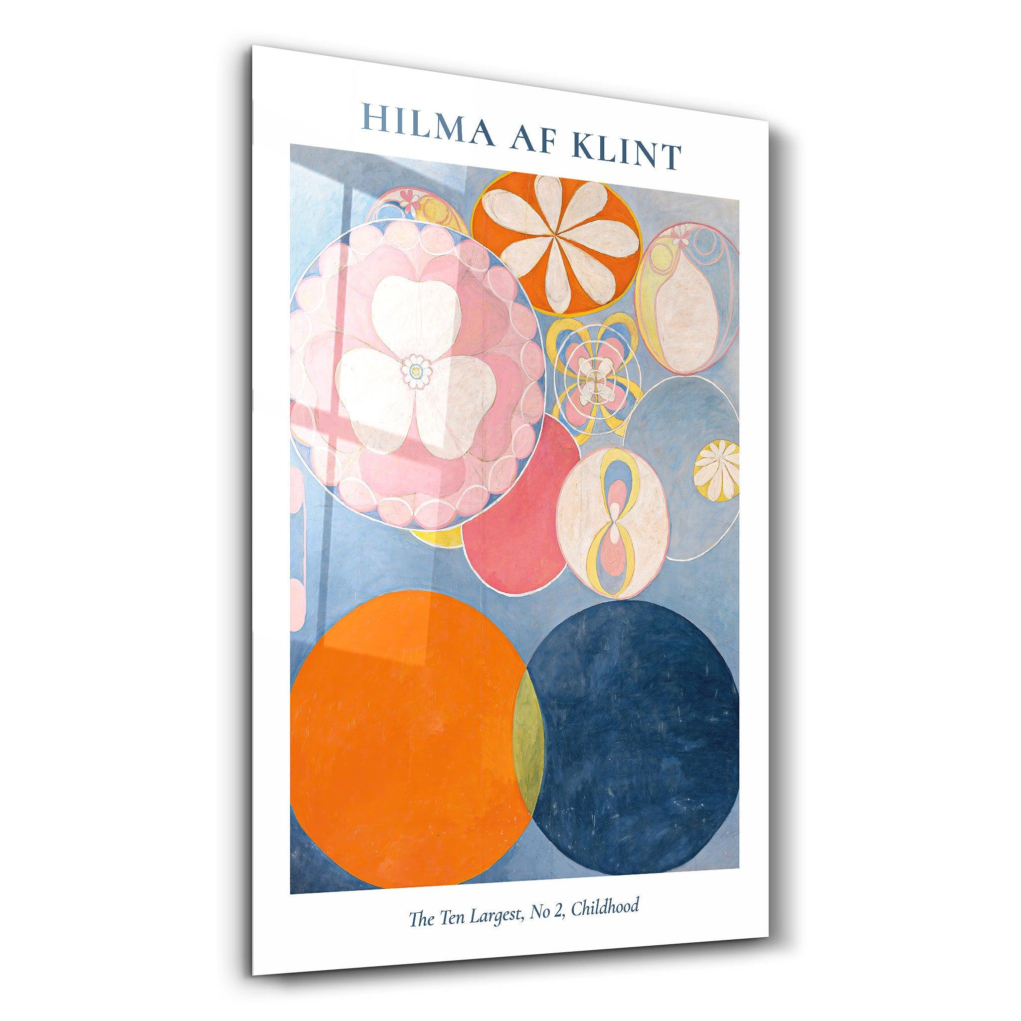 The Ten Largest No,2 Childhood- Hilma Af Klint | Gallery Print Collection Glass Wall Art - Artdesigna