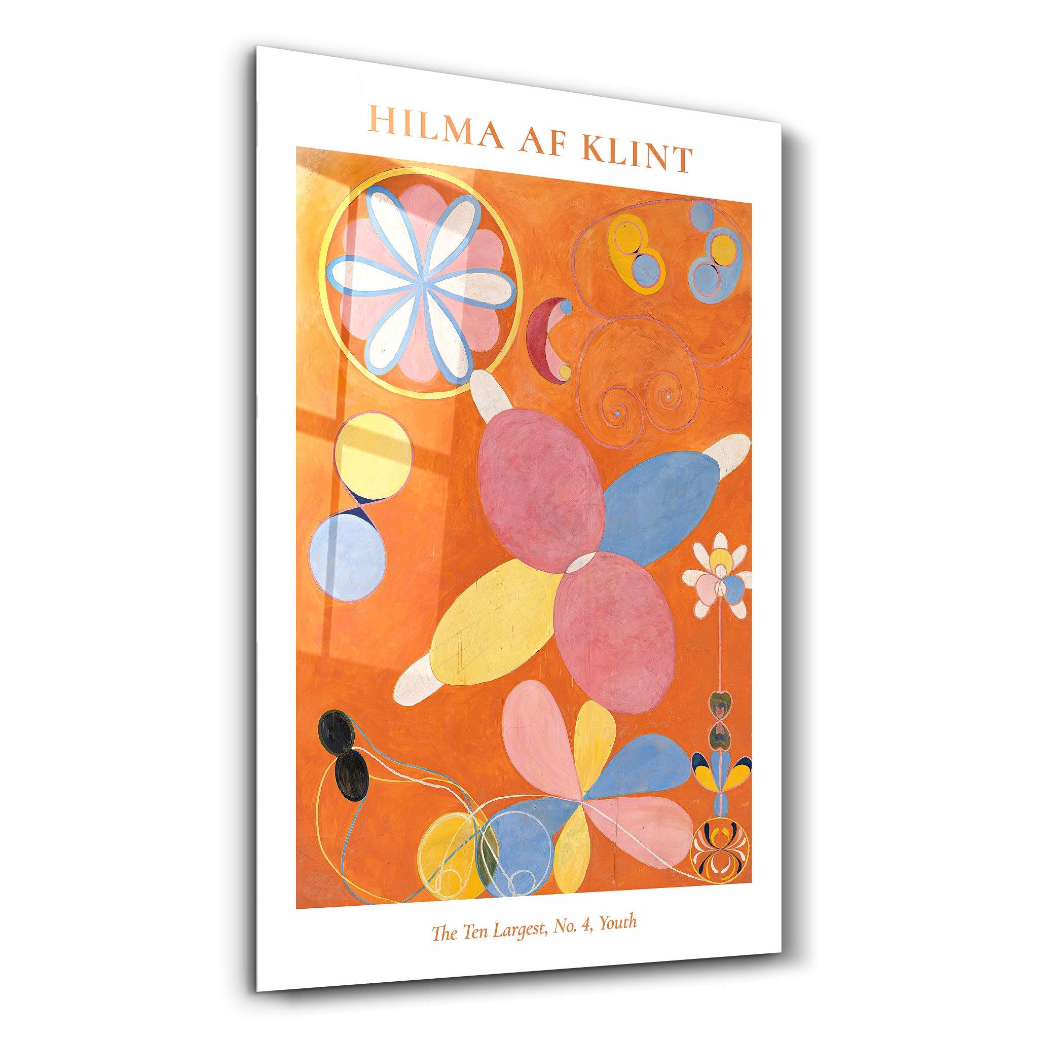 The Ten Largest No,4 Youth- Hilma Af Klint | Gallery Print Collection Glass Wall Art - Artdesigna