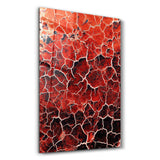 Red Crack | Designer's Collection Glass Wall Art