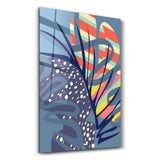 Tropical Leaves Illustration 2 | Glass Wall Art
