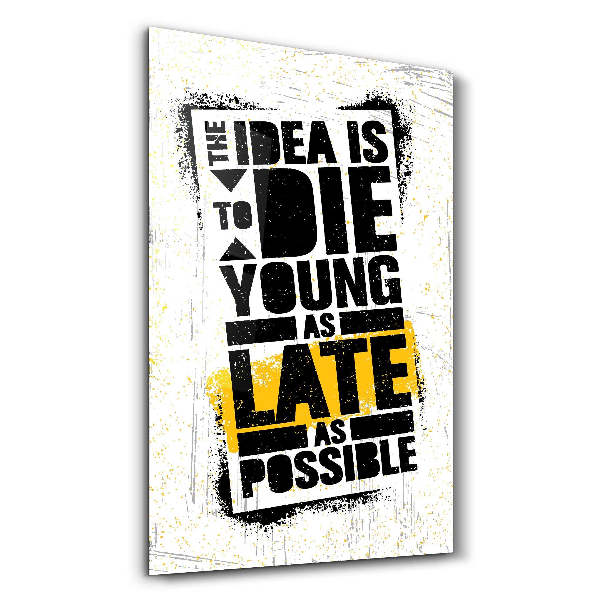 The Idea | Motivational Glass Wall Art - Artdesigna