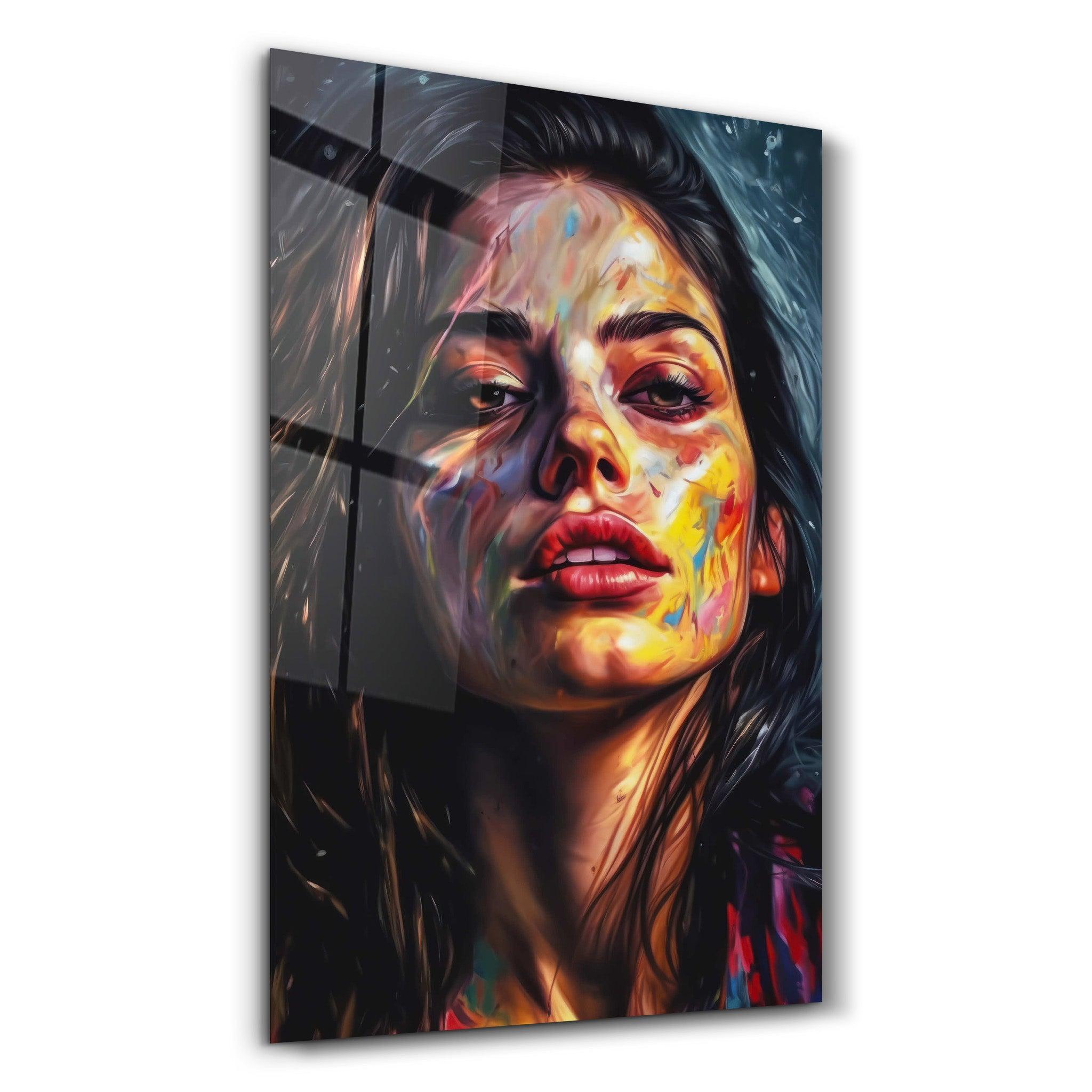 Beauty Oil Painting V1 | Designers Collection Glass Wall Art - Artdesigna