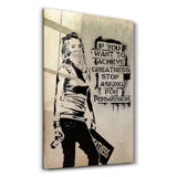 Banksy Greatness | Glass Wall Art