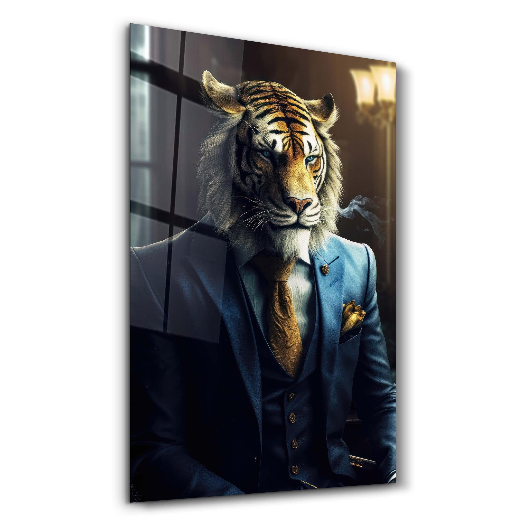 Be Serious | Designers Collection Glass Wall Art - Artdesigna