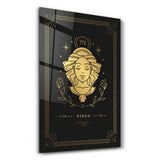 VIRGO | Black Zodiac Collection Glass Wall Art