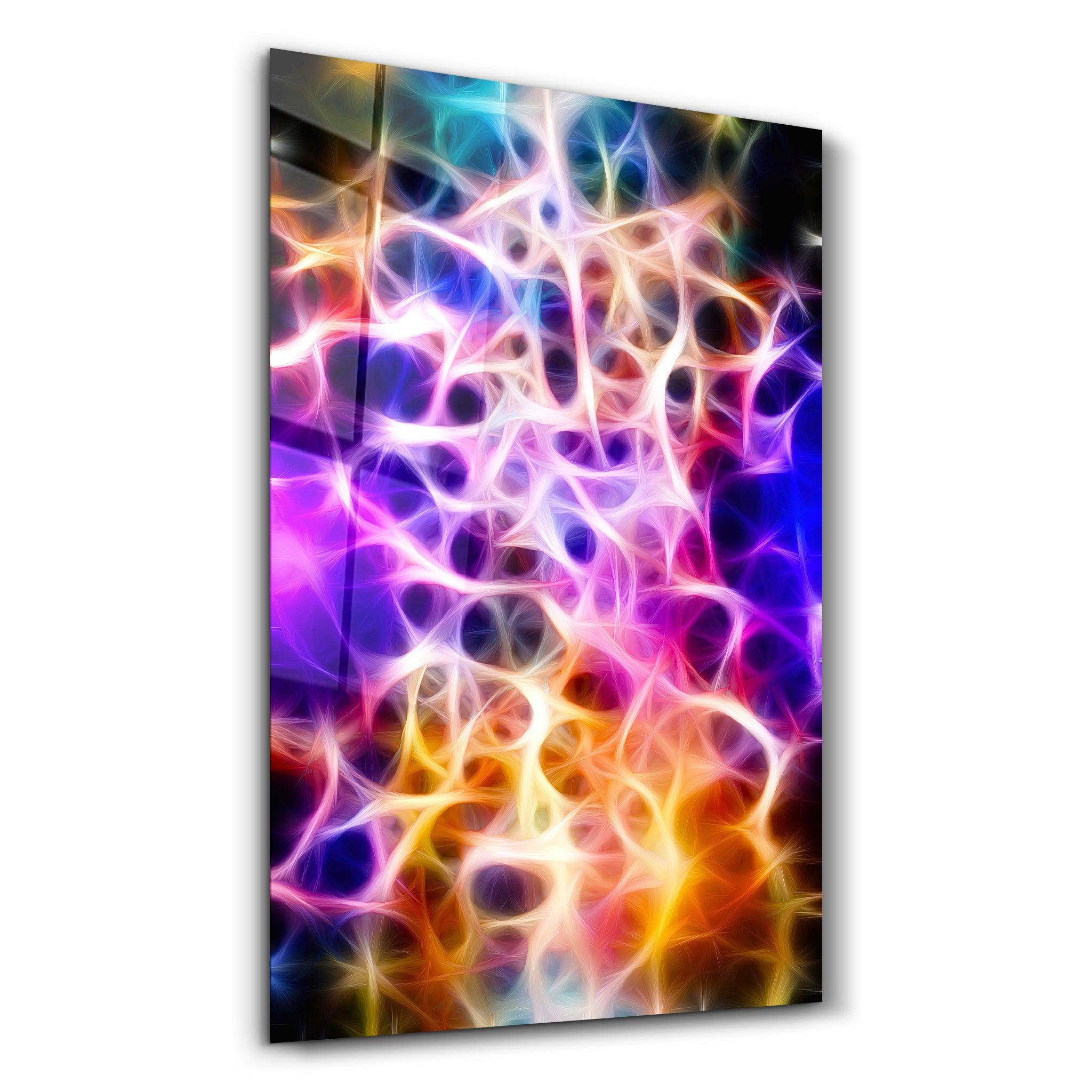 Light Waves 2 | Glass Wall Art - Artdesigna