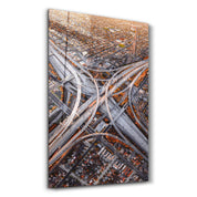 Judge Harry Pregerson Interchange LA, USA | Glass Wall Art - Artdesigna