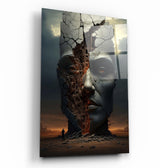 Building Man Abstract | Designers Collection Glass Wall Art
