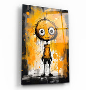 Still Happy to See You | Designers Collection Glass Wall Art - Artdesigna