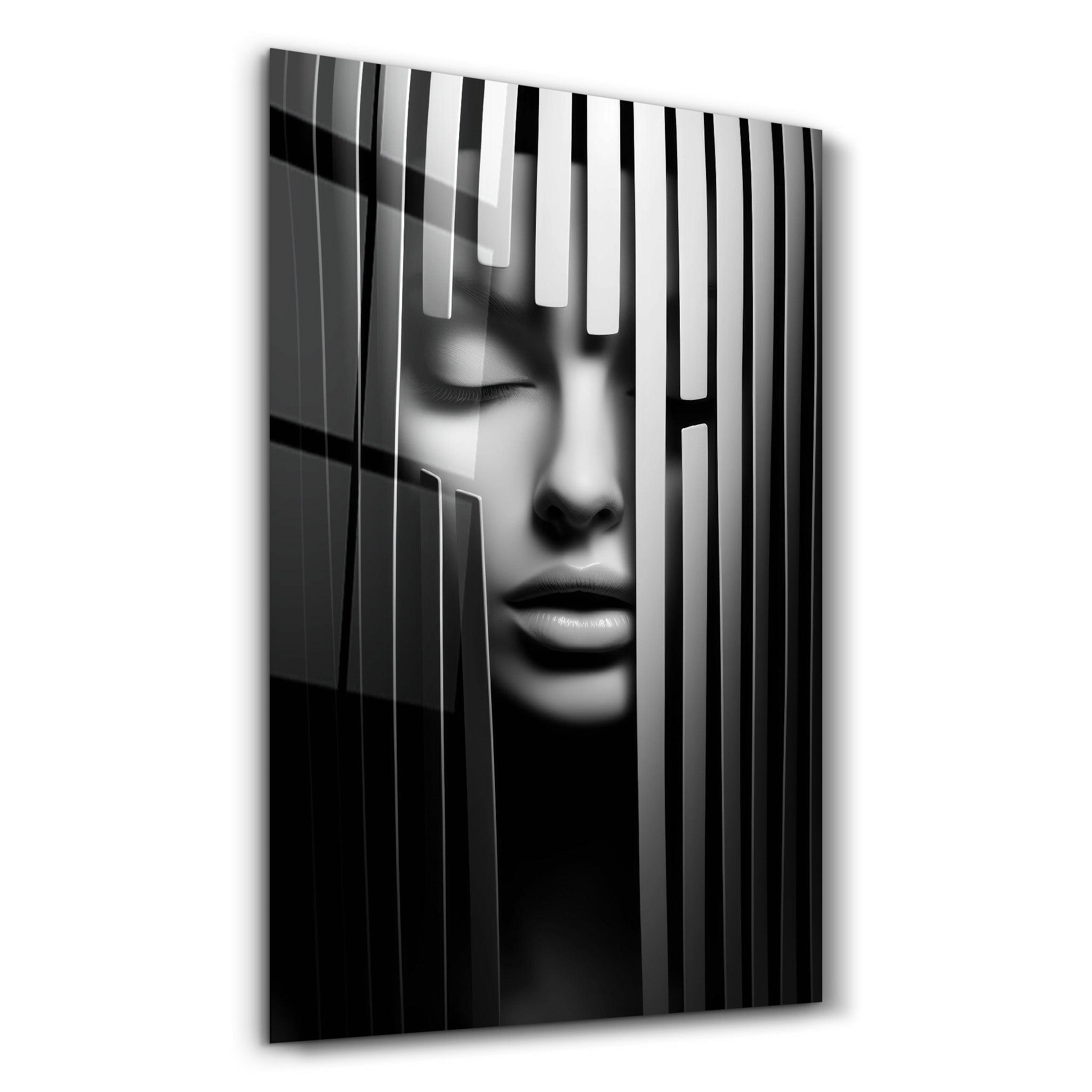 Behind the Bars | Designers Collection Glass Wall Art - Artdesigna